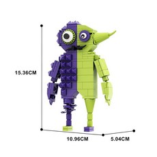 비브랜드 반반의유치원 피규어 블록 블럭 반반 점보조쉬 납납 바운실리아 오필라버드 호환, 비터기글제스터, 1개