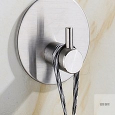 김영마켓 부착식 다용도 원형 스텐 걸이 욕실걸이, 1