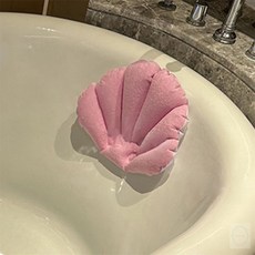다랭이스토어 욕조 머리 받침대 여자머리쿠션, 핑크