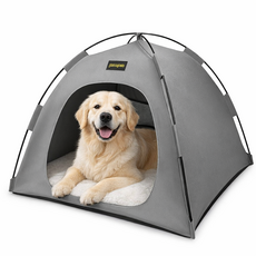 퓨어넥스 원터치 접이식 펫 텐트, 1개, 그레이