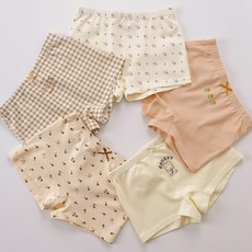 빌도르 식빵버니 5매 여아 드로즈 사각 아동 키즈 어린이 팬티 세트