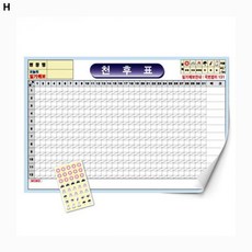 라미네이팅 천후표 (55x80) 10매입, 상세 설명 참조