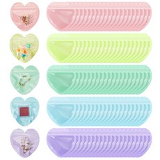 디어템 소형 하트 지퍼백, 20장, 퍼플