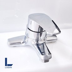 로딘 국산 투홀 세면 수전 욕실 화장실 세면기 수도꼭지 2홀 M1-400, 1개