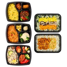 200kcal대 가벼운 굿스푼 도시락 저칼로리 일주일 단기관리 식단 저당 현미밥 김치 볶음밥 냉동 5종 5팩 (냉동), 5개