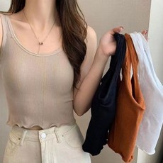 제이큐 텐텐 프릴 Slim라인 크롭 나시 코르셋 브라렛 브라탑 630544