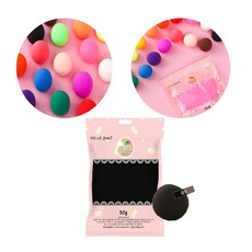 파스텔클레이 끈적이지 않는 클레이 50g 16색상 전문가용 클레이 검정, 1개