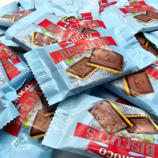 스낵큐 노브랜드 과자 초코비스킷 낱개포장, 70개