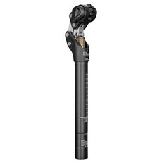 Zoom SP442 자전거 서스펜션 시트포스트 27.2mm/30.9mm/31.6mm 도로 자갈 전기 자전거용 조절식 쇼크 업소버 최대 242파운드의 헤비 라이더 지원, SP442 Silver, 27.2mm 직경 x 14인치 길이