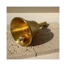 루미나D 황동 클래식 핸드벨 손잡이 종소리 교사용 알림링, 1개, 선택_무광 골드