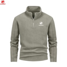 MAMMUT 마무트 매머드 벨벳 재킷 남성 칼라 맨투맨 긴팔 카디건 남성 양면 벨벳 두께 450g 외투