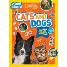 National Geographic Kids Cats and Dogs Super Sticker Activity Book Paperback