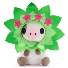 해외 Disney Store 공식 미니 믹스 잇 봉제 인형 - 레이디 귀여운 동물 앤 매치 탈착식 모자 후크 루프 스트랩 어린이 및 수집가를 위한 플러시 장난감 17.8cm7인, 푸아.