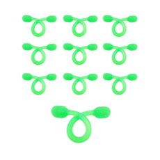니어핀 근력 튜빙 목 종아리 실리콘 젤리 탄력 스트레칭 밴드 10개 1세트, 그린