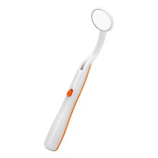 미러LED 라이트 치아 구강 거울 매우 밝은 입 거울 조명 치아 관리 도구 구강 기계 오렌지 1 PC, 주황색, 1개