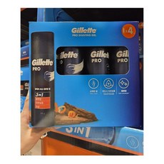 Gillette 질레트 프로 쉐이빙 젤 (195g x 4개), 2개, 780g