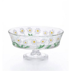 日本製 北歐復古高腳杯 甜品杯 飾品盤 文青點心杯 下午茶花卉質感日系美學碗盤, 1個, 黃白, 黃白