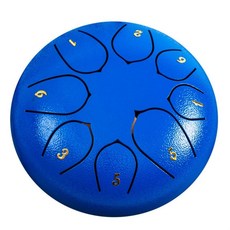 스틸 텅드럼 행드럼 명상, 1개, 다크블루 6인치 8음