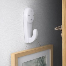 간편 설치핀 무타공 액자걸이 꼭꼬핀 꼬꼬핀 벽지핀 시계걸이 중형, 1개, 화이트 대형