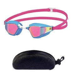 스완스 발키리 미러 수경 SR-72M 선수용 물안경+하드케이스, SBRU, 1개