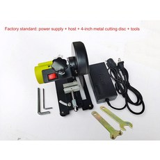 미니 컷오프 원형 톱 목재 철 및 알루미늄 프로파일용 고 토크 금속 4인치 데스크탑 절단기, 02 standard version, 04 US plug