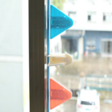 창문 잠금 장치 샷시 고정 안열리게 스토퍼 윈도우락 W-9, 1개