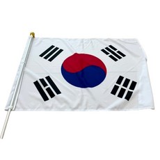 삼안 태극기세트 3구 80x120 아파트용 태극기게양기 삼일절