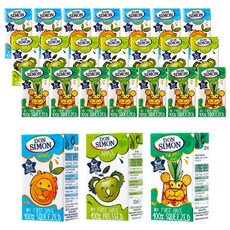 돈시몬 100%착즙주스 오렌지125ml 8개+사과125ml 8개+파인애플 백포도125ml 8개 (총24개) 음료수생과일어린이, 125ml, 24개