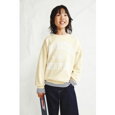 [국내배송] 자라 ZARA 바시티 텍스트 스웨트셔츠 - 노랑 971168