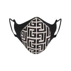 발망 니트 모노그램 마스크