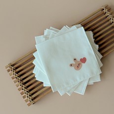돗투돗 돗하트 무형광 가제손수건 10장 세트