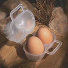 휴대용 계란 케이스 2구 보관함, 1개