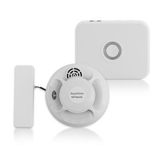 레이홈 연기 화재감지기 센서 iot 스마트폰 실시간 경보 알림, 화이트, 1세트