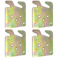 ECLATIS Tsnamay 8.8cm x 8.2cm3.5 3.25인치 튼튼한 목재 침대 레일 후크 플레이트 헤드보드 및 풋보드용 피팅 브래킷 다채로운 4팩 287925, ECLATIS Tsnamay 8.8cm x 8.2cm3
