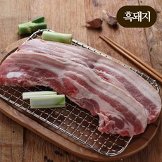 [홍도야지] 산지직송 1등 제주흑돼지 오겹살 가정용 구이 (1cm~1.5cm) 500g, 1개
