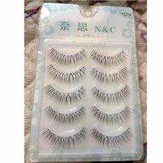 N&C 奈思 自然仿真假睫毛 5對入 301, 1個, 原款五對裝, N/A