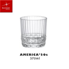 Bormioli Rocco 義大利 AMERICA '20s 美式復古雕紋 370mL 威士忌杯, 1個