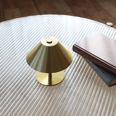 케이트가든 무선 메탈 스탠드 조명 usb타입 터치 무드등 4색 변환 쇠테리어, 골드 short