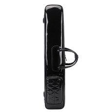 죽관 피리 케이스 대나무 보관 가방 에나멜 가죽 백팩형 경량 하드케이스 악기 보관용, 1개, 75cm 블랙