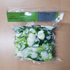 겟팜스 대파 국내산 깐대파 어슷썰기 420g 손질대파 간편대파 당일생산(냉동X) 신선야채, 1개