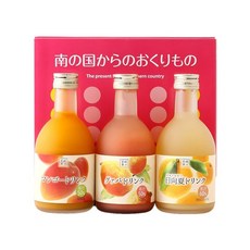 미야자키 과즙 하프 보틀 3병 세트 300ml × 3병(히나타 나츠 구아바 망고) 미야자키 특산 히나타 나츠 과일 주스 선물·증정·손님용, 1