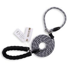 독스랩 일체형 목줄 리드줄 세트 스트롱 로프 슬립 소형견 중형견 대형견 2M 3M 5M, 일체형 / 그레이, 1개