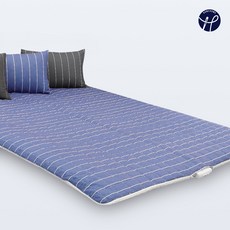 홈홈 국내 제조 먼지없는 세미마이크로 전기 온수 온열 매트커버, 쿠보_네이비