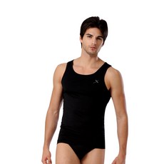 기어엑스 남성용 일반 사계절 나시라운드넥 언더레이어 상의