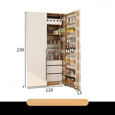 초이강 김치냉장고장팬트리 선반 냉장고형 빌트인, 기본 모델명/품번, B 110cm 50cm 230cm