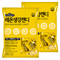 일광제과 레몬생강 캔디, 250g, 2개