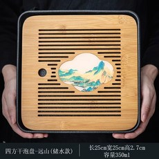 일식 드라이아이스 접시 회 사시미 플레이팅 초밥 8004 접시 스시, H. 사각형 건조대  멀리 보이는 산 물 저장형 모델
