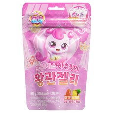 캐치티니핑 프린세스 하츄핑 왕관젤리 (1개) 티니핑스티커포함 하츄핑, 60g, 1개