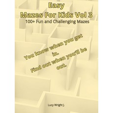 Easy Mazes For Kids Vol 3: 100+ Fun and Challenging Mazes Hardcover, Smart Draw America, English, 9781801763127
