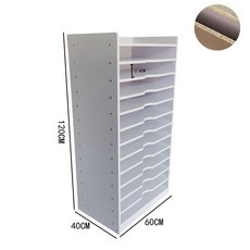종이 보관함 수납함 지류함 도면함 대형 정리대, D. 12층 화이트 파티클보드 60x40x120cm